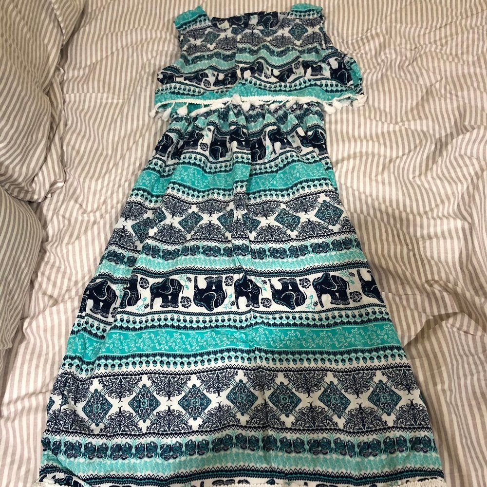 Women's/Junior's elephant print dress size S NWOT